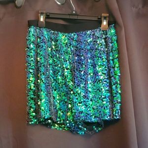 BCBG sequin shorts